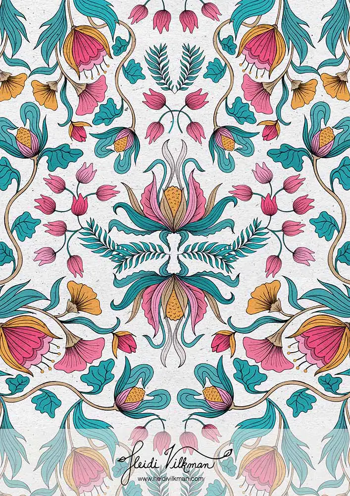 Grande Tulipe maximalist floral pattern HVilkman
