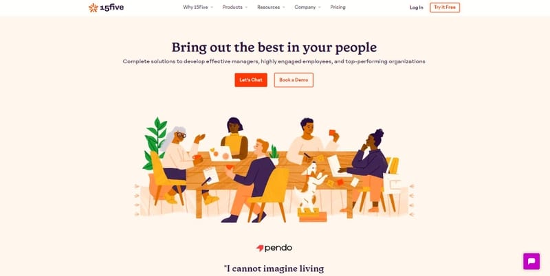 15Five combines software, education, and community to create effective managers, highly engaged employees, and top-performing organizations