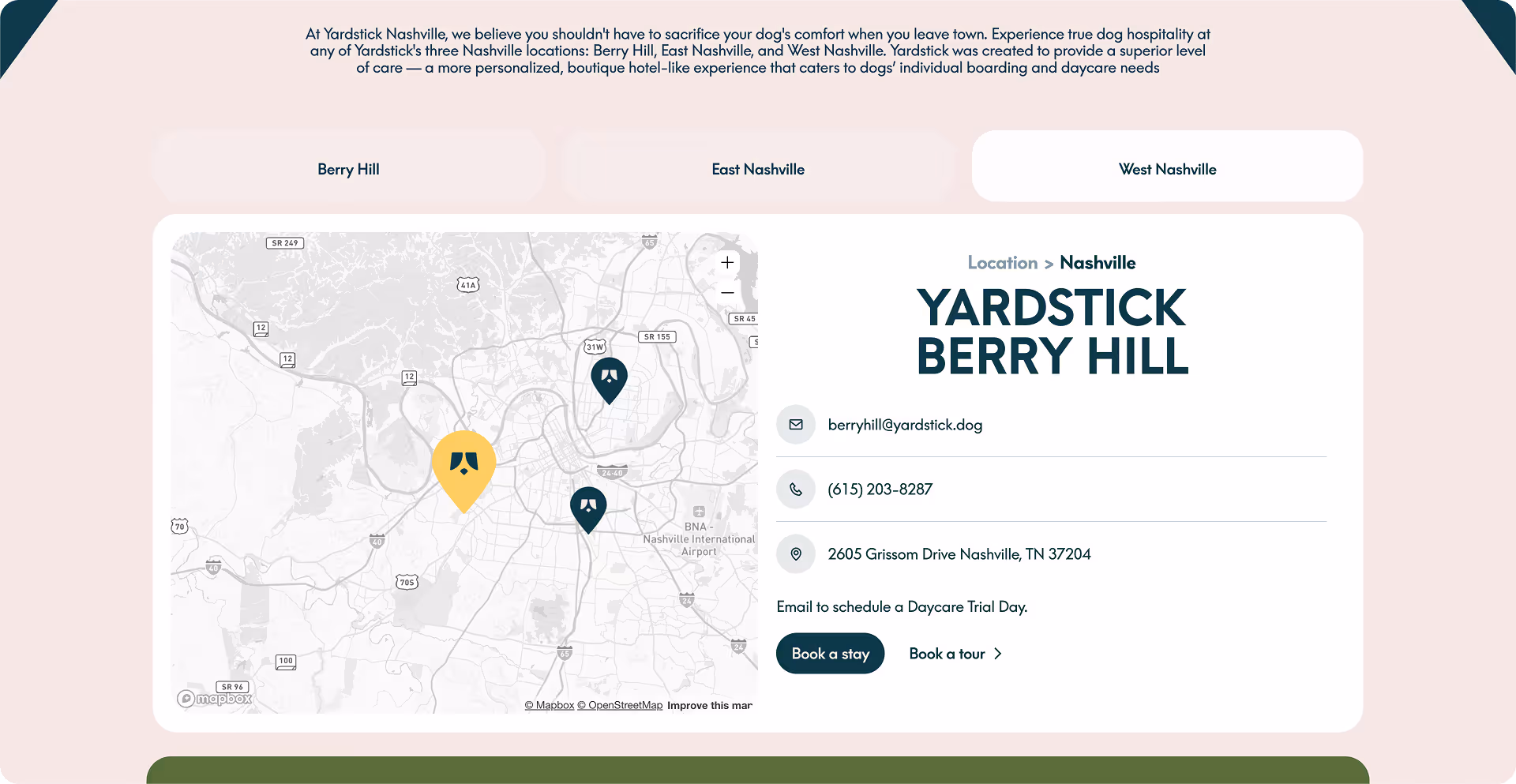Yardstick Website using Dynamic Map for Webflow