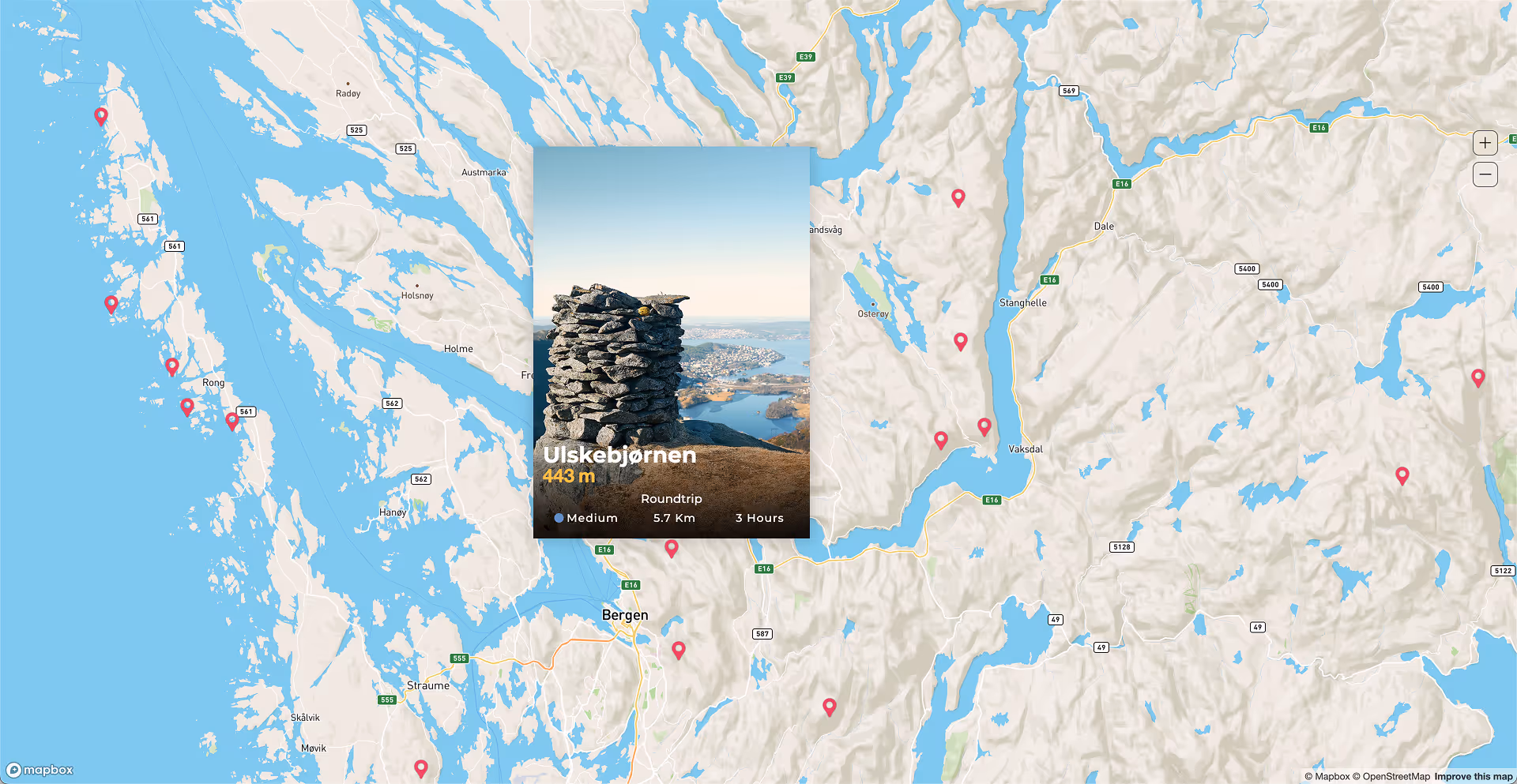 Nordic Traveller Website using Dynamic Map for Webflow