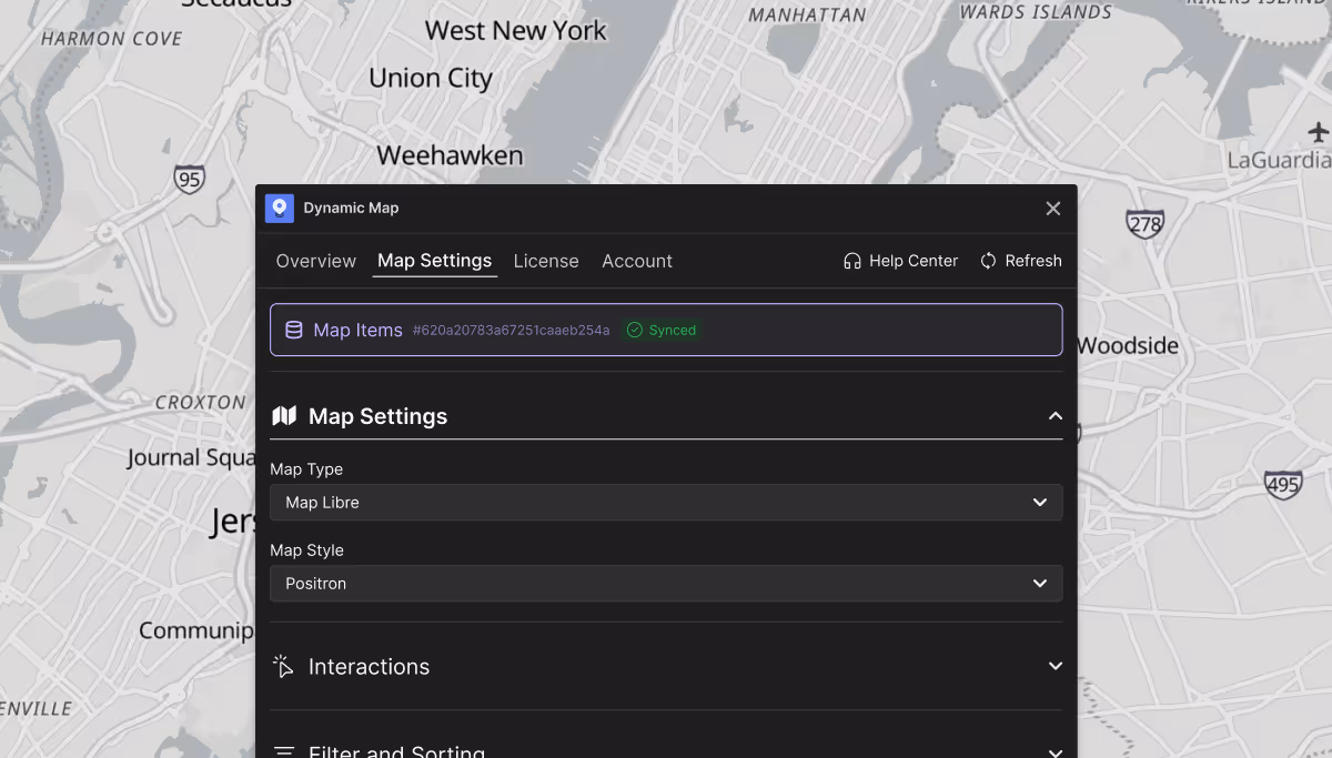 Map Libre for Dynamic Map for Webflow