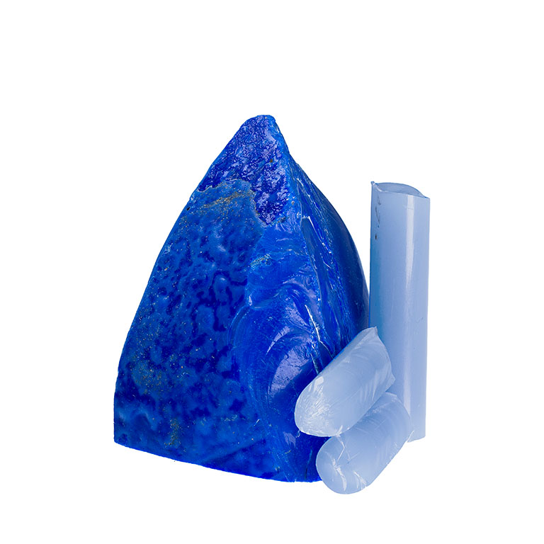 Vetro di Murano Blu Opaco & Celeste x 18K Whitegold