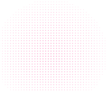 Pattern of small pink dots arranged in a circular shape on a black background.