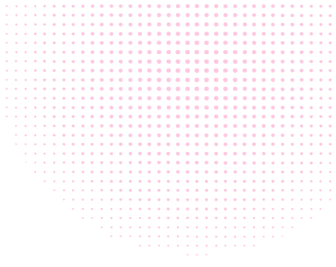 Pink halftone dot pattern forming a circular gradient on a black background.
