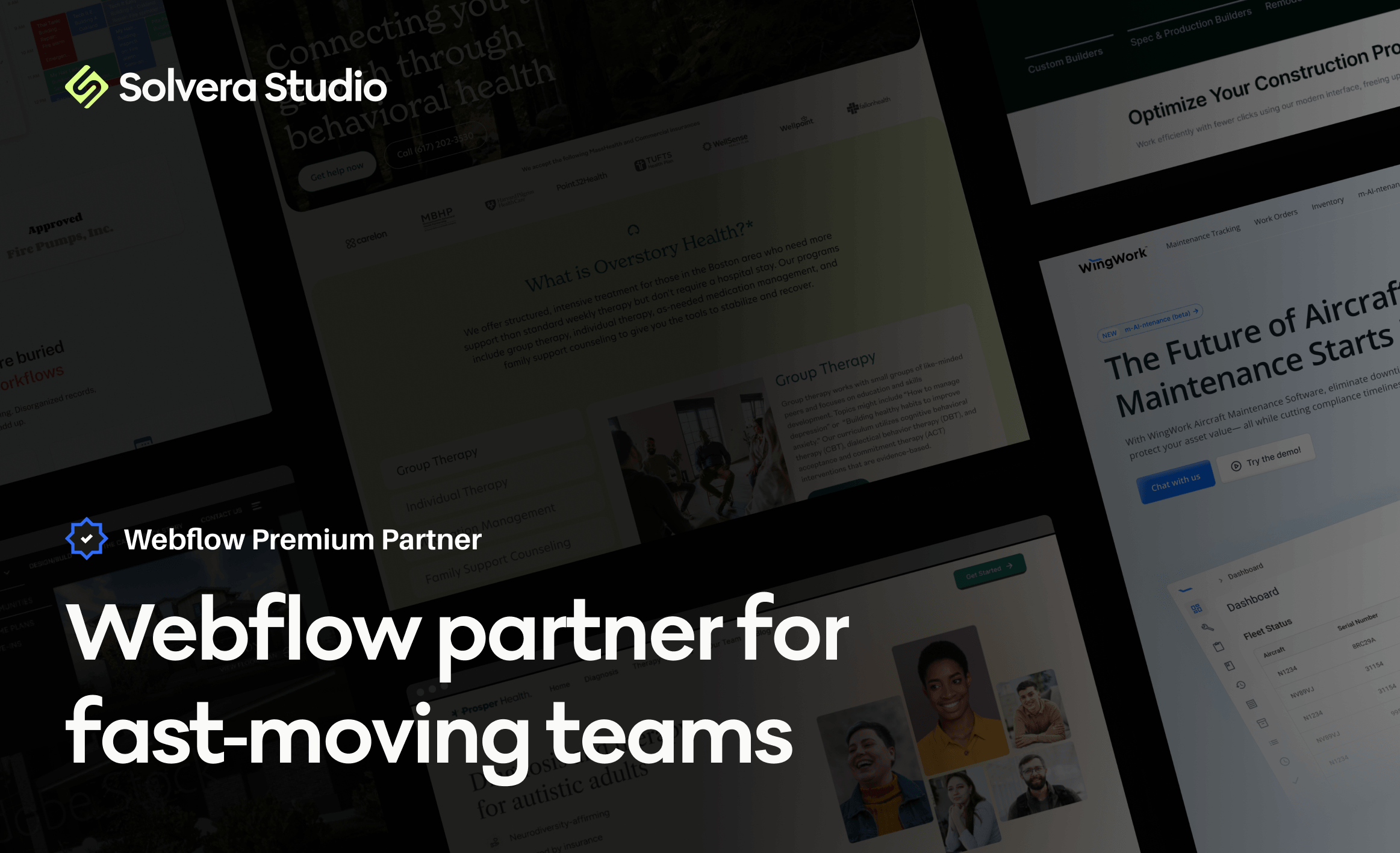 Solvera Studio website work: Webflow partner for fast-moving teams