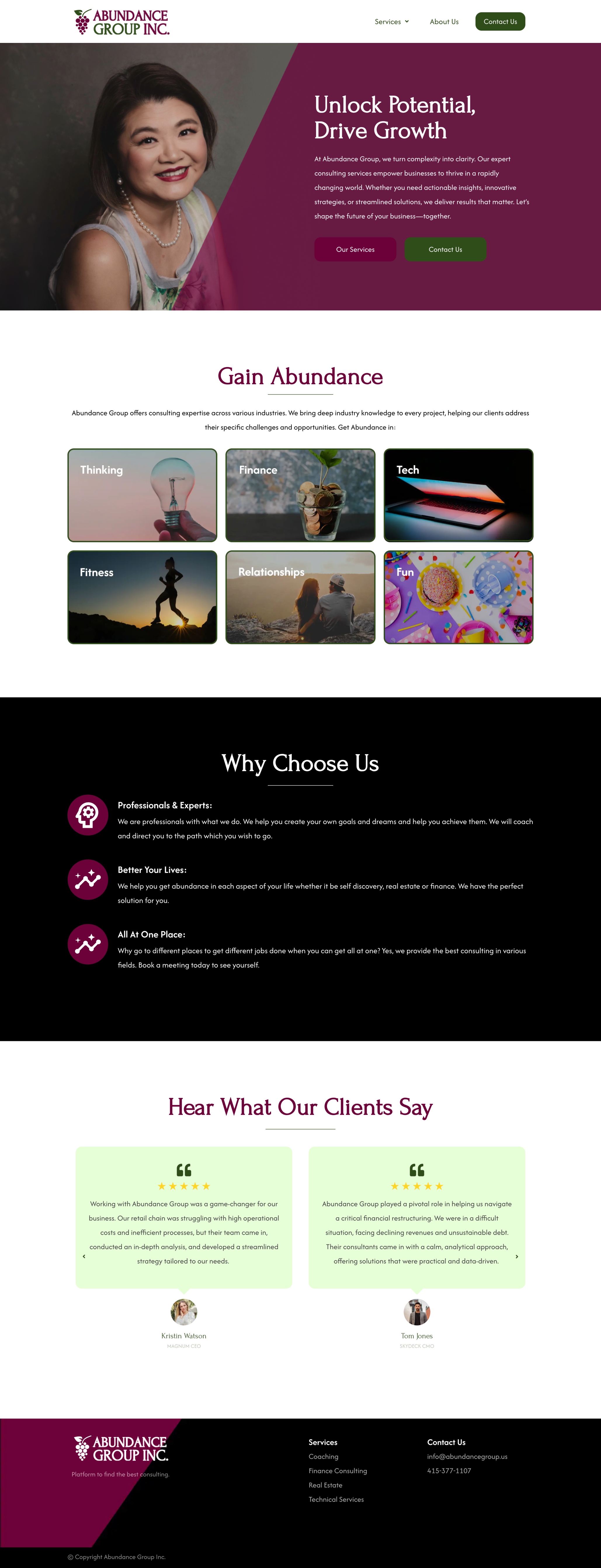 A screenshot of web page