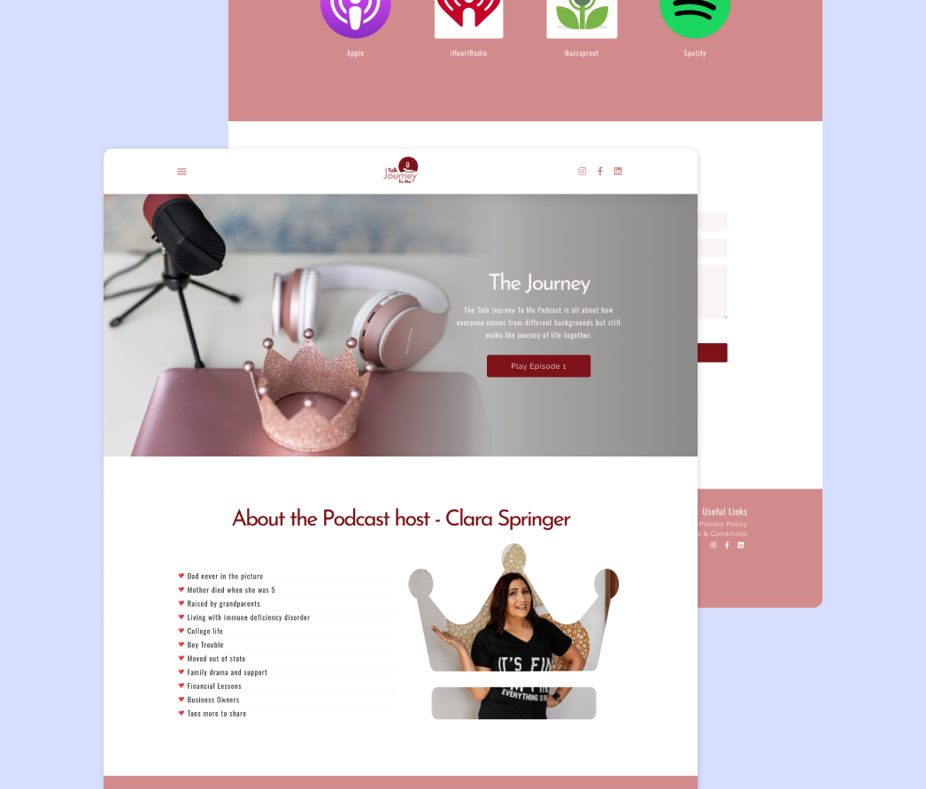 A mockup of a project