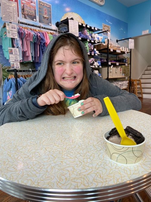 Morning showers (from the sky) bring afternoon beach trips (from the ocean)