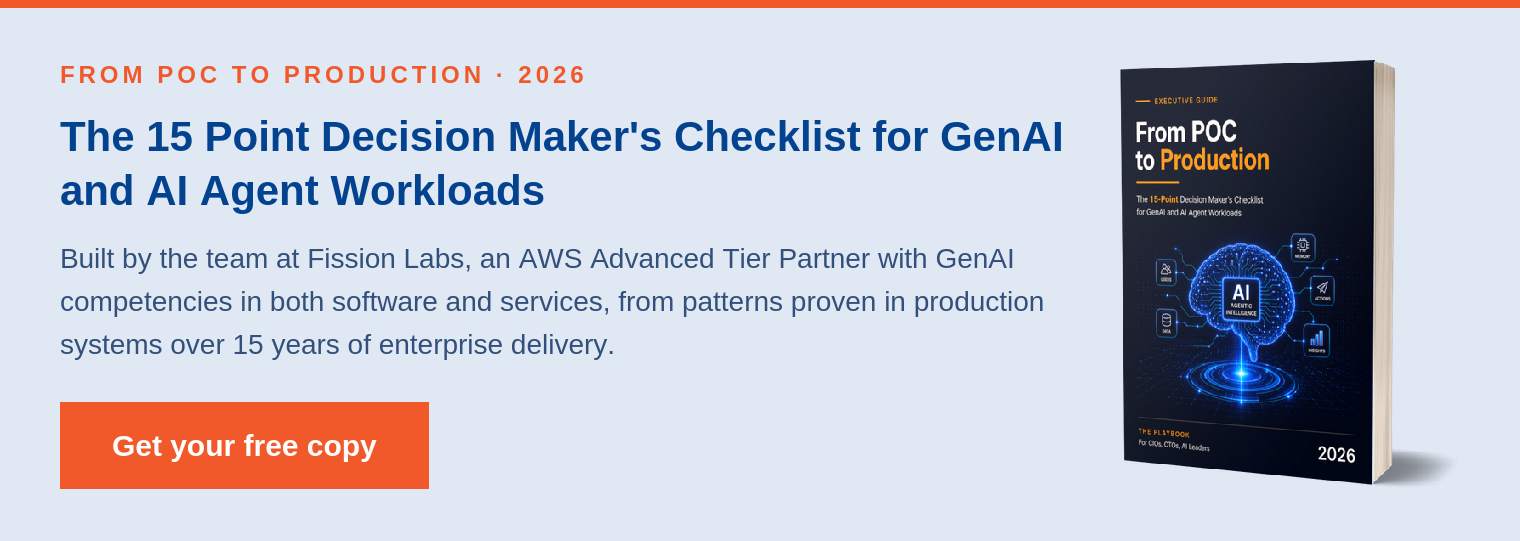 The 15 Point Decision Maker' Checklist for GenAI and AI Agent Workloads
