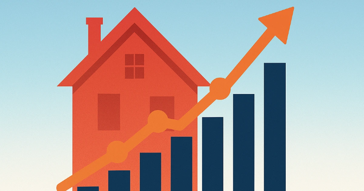 A visual of cash flow going up on a rental property after interest rates dropped