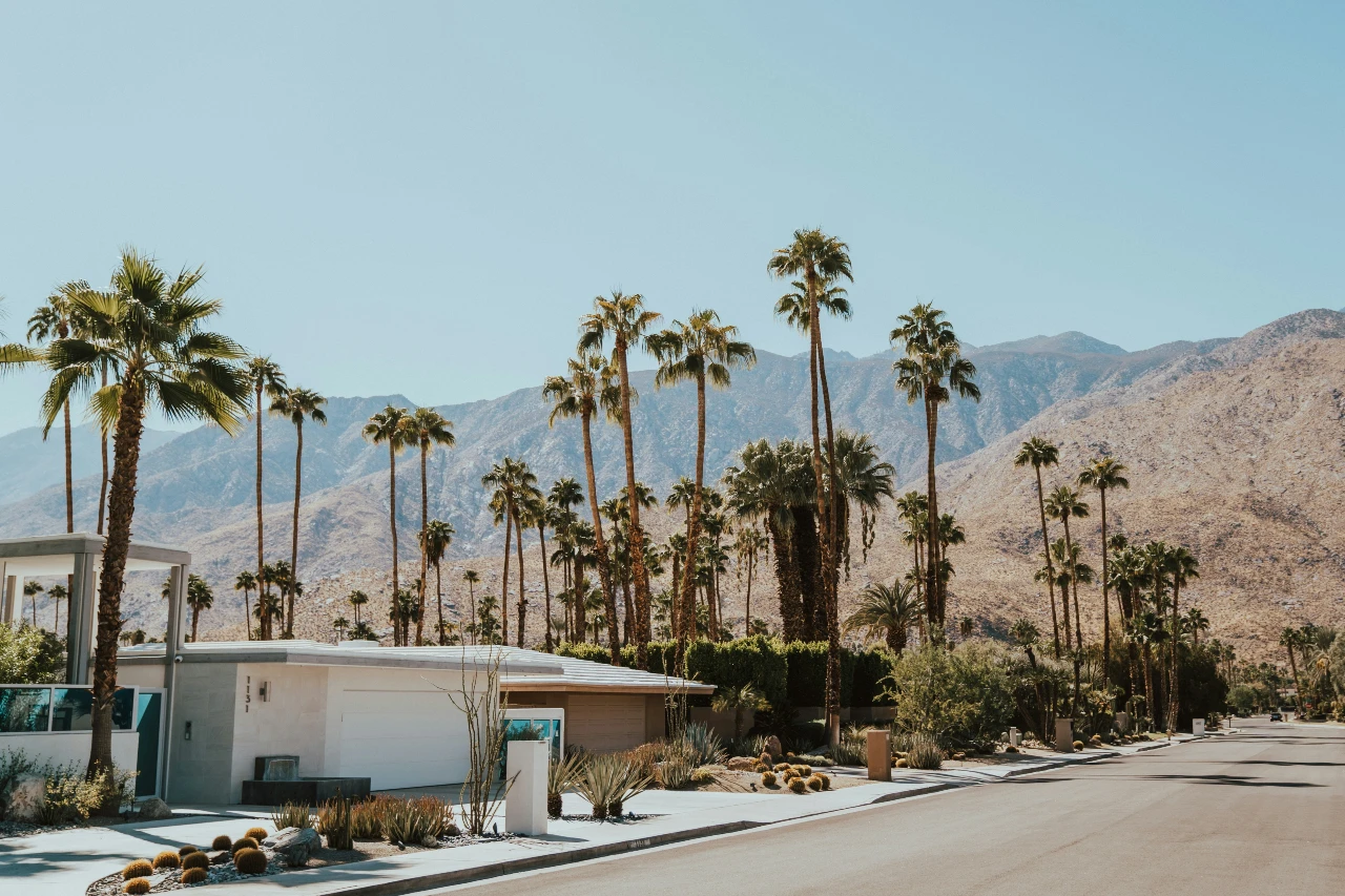 The scenic desert of Palm Springs, California