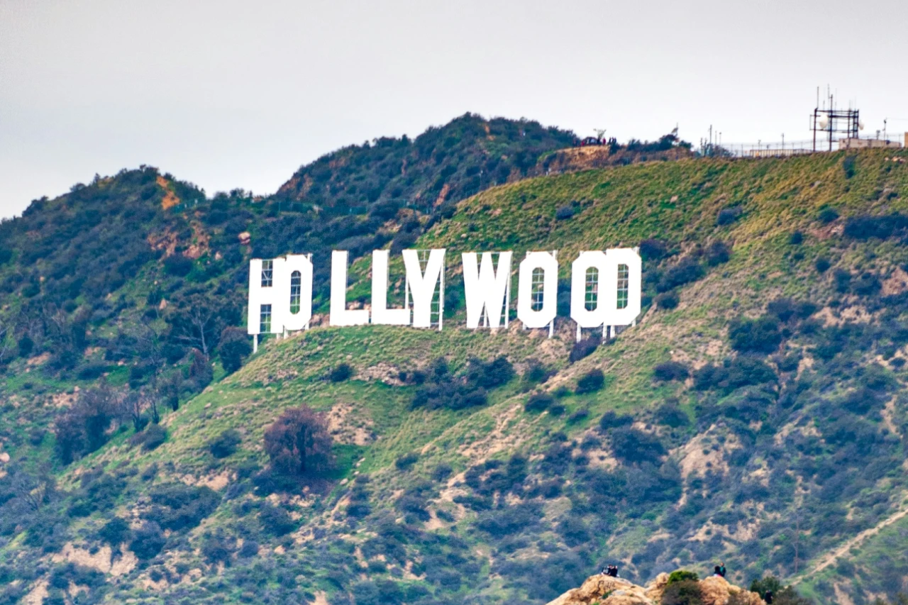 The Hollywood sign in Los Angeles, California