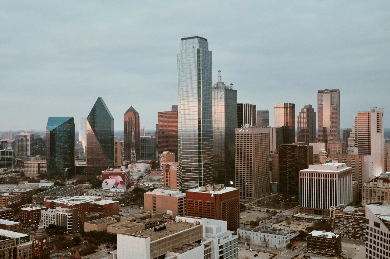 Dallas, Texas seen from an aerial view