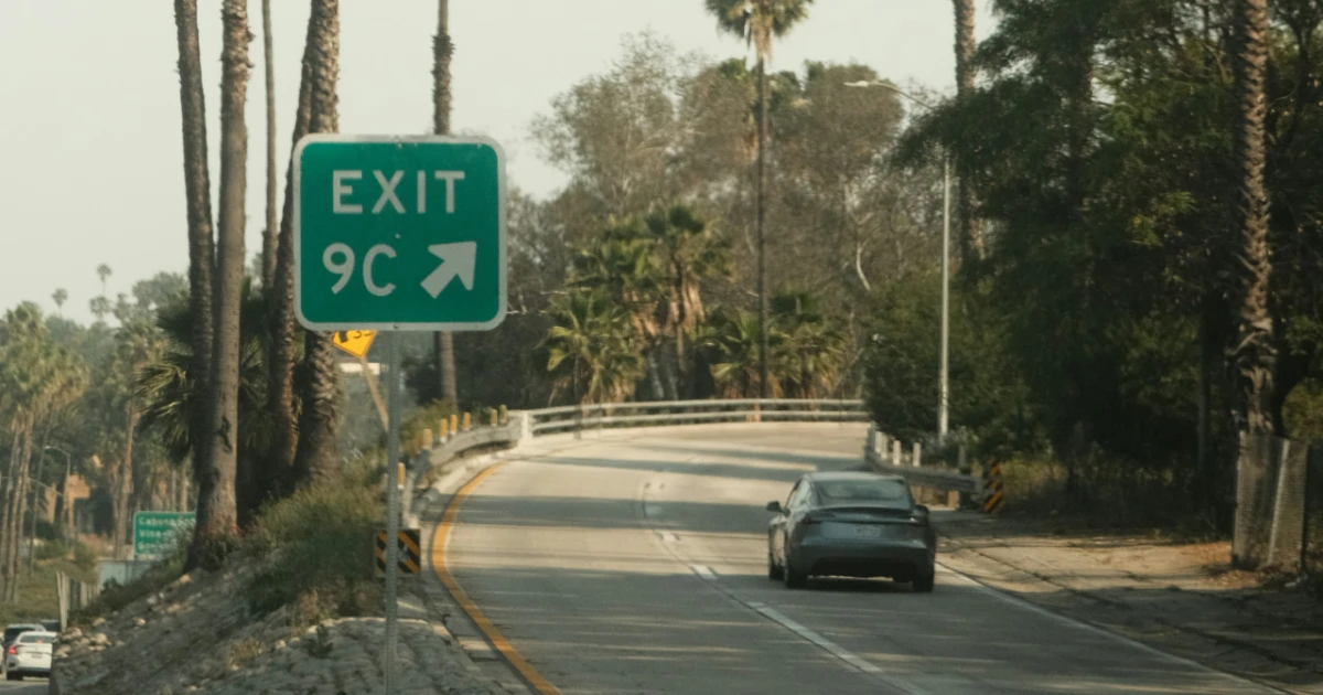 A sunny tree-lined California street