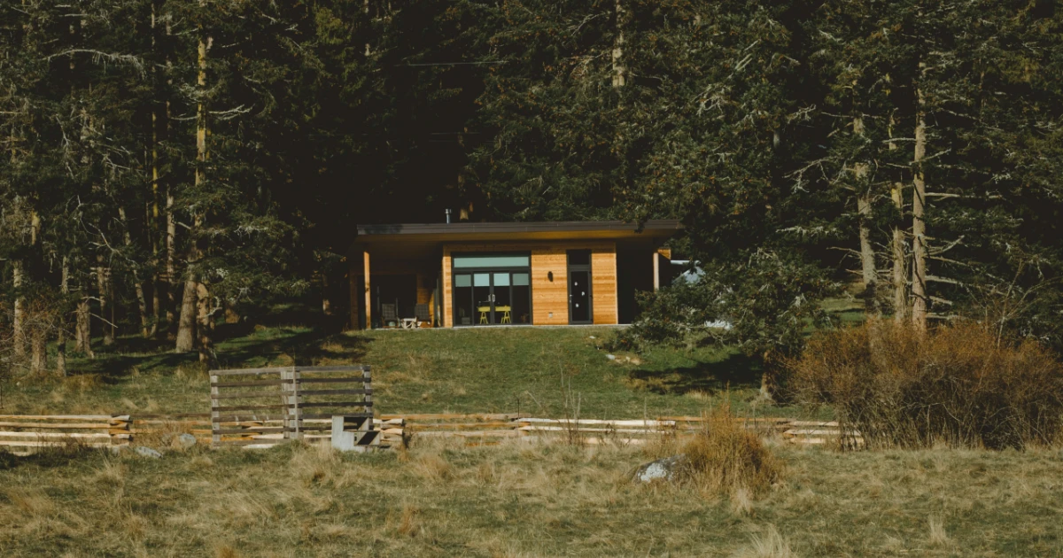 A home in the woods in Idaho
