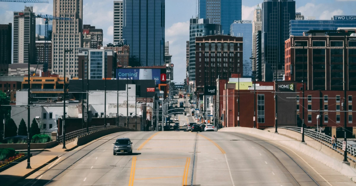 A downtown view of Kansas City