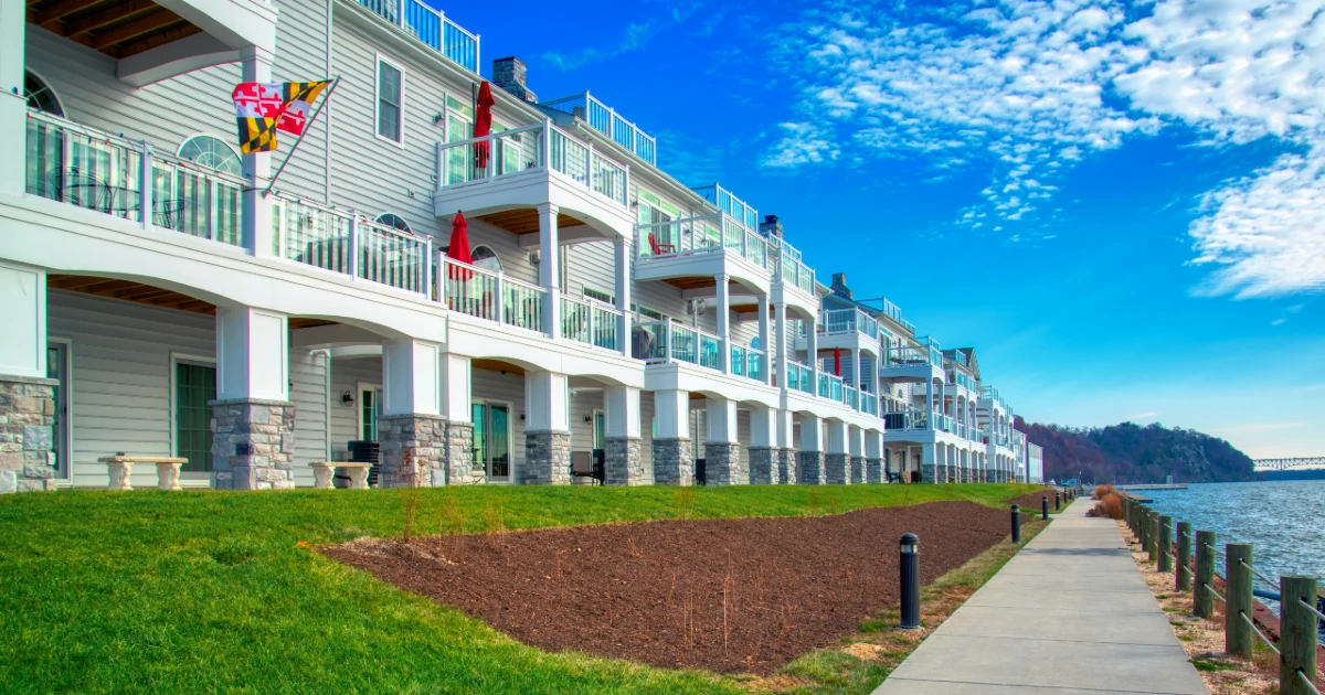 Beachside homes in Maryland