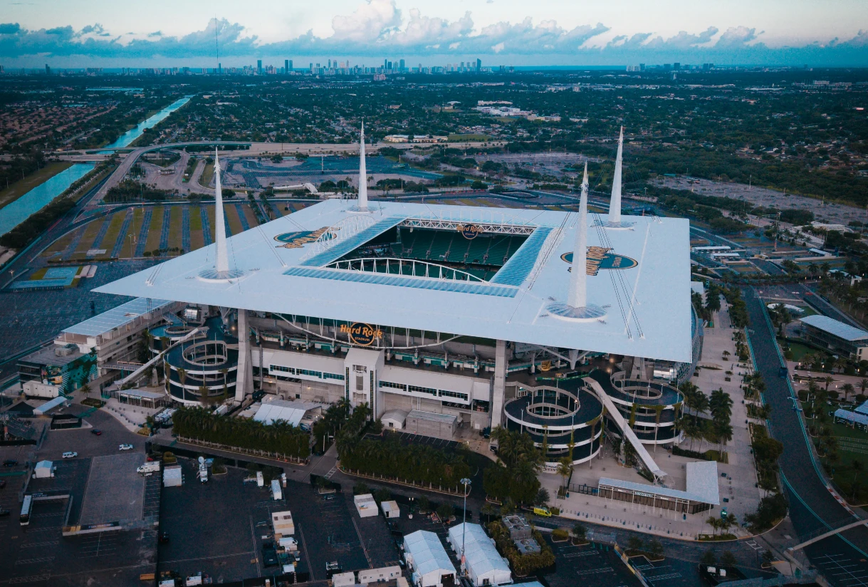 Hard Rock Stadium in Miami Gardens, Florida