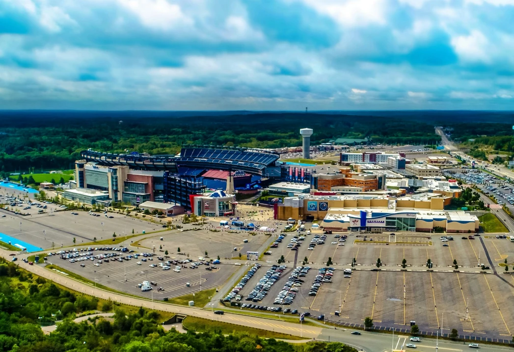 Gillette Stadium in Foxboro, MA, near Boston