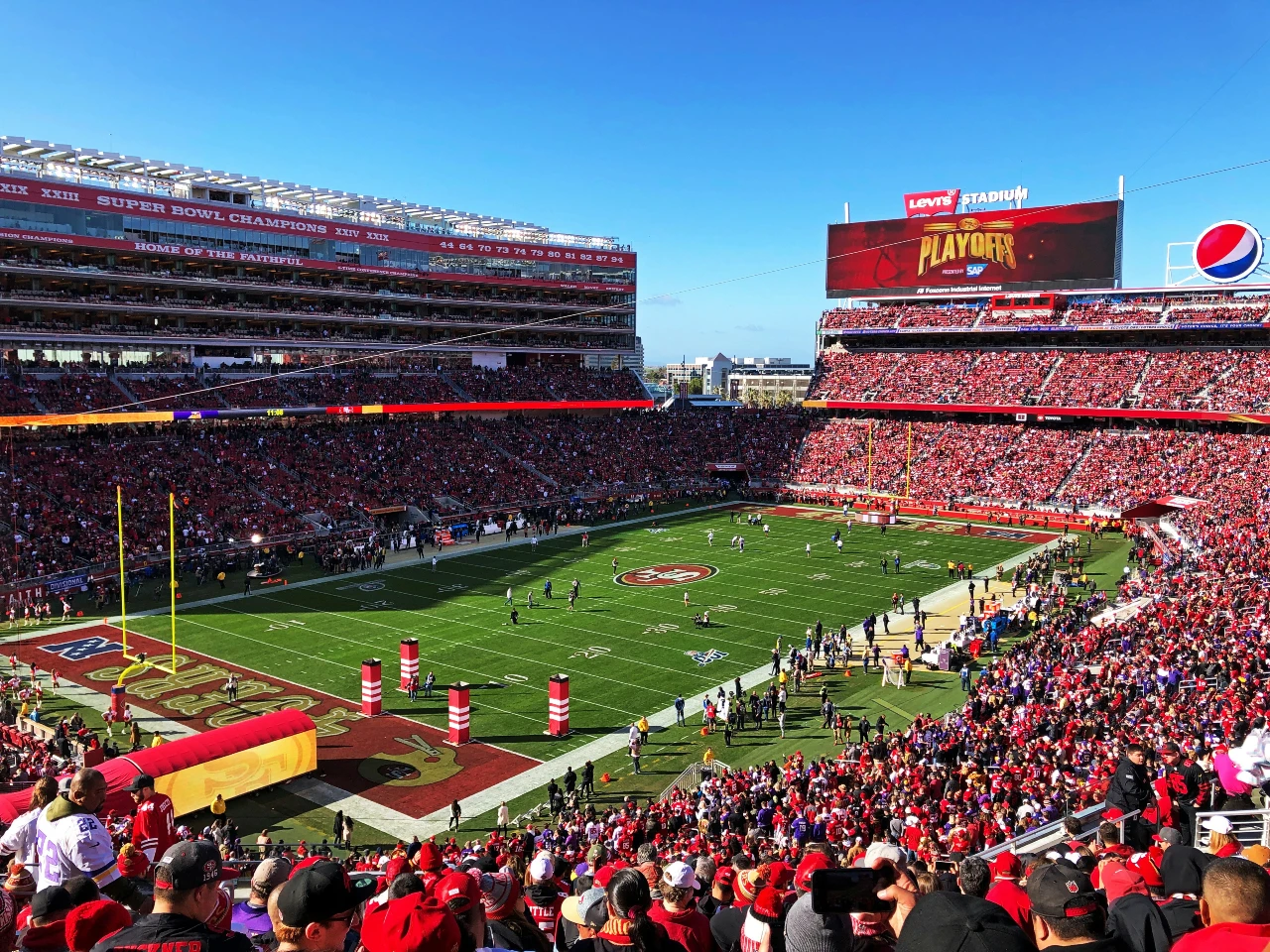 Levi's Stadium in Santa Clara, California during a San Francisco 49ers game