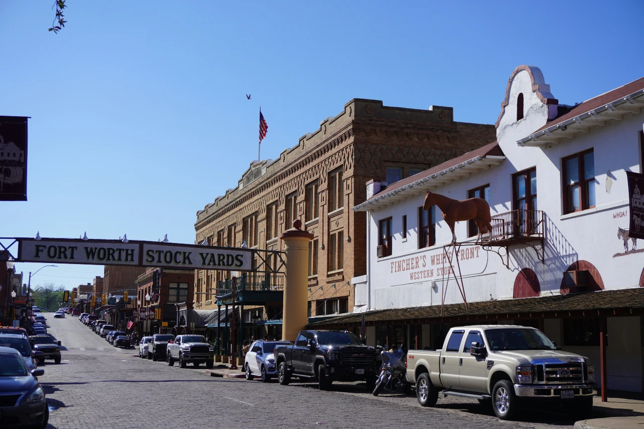 The Fort Worth Stockyards, a major attraction of the metro area