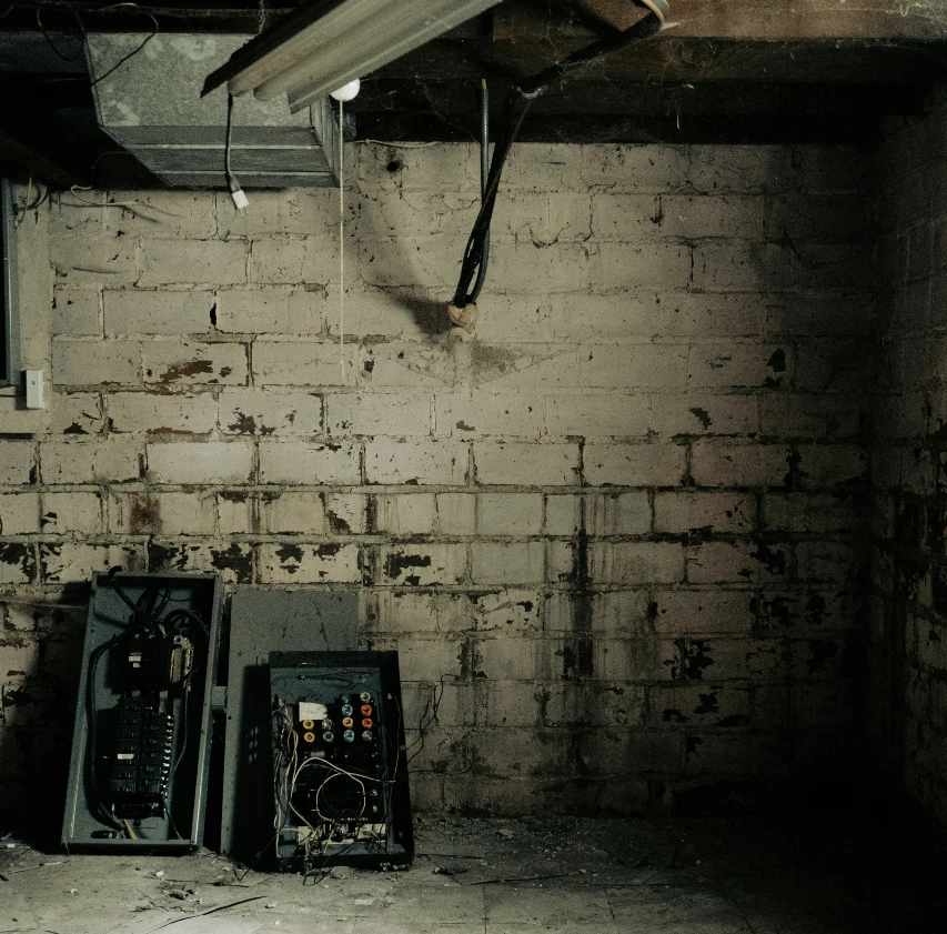 A damp, poorly ventilated basement