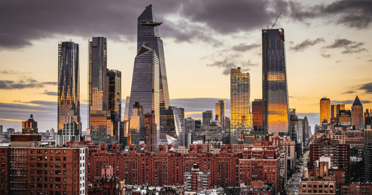 A view of New York City skyline