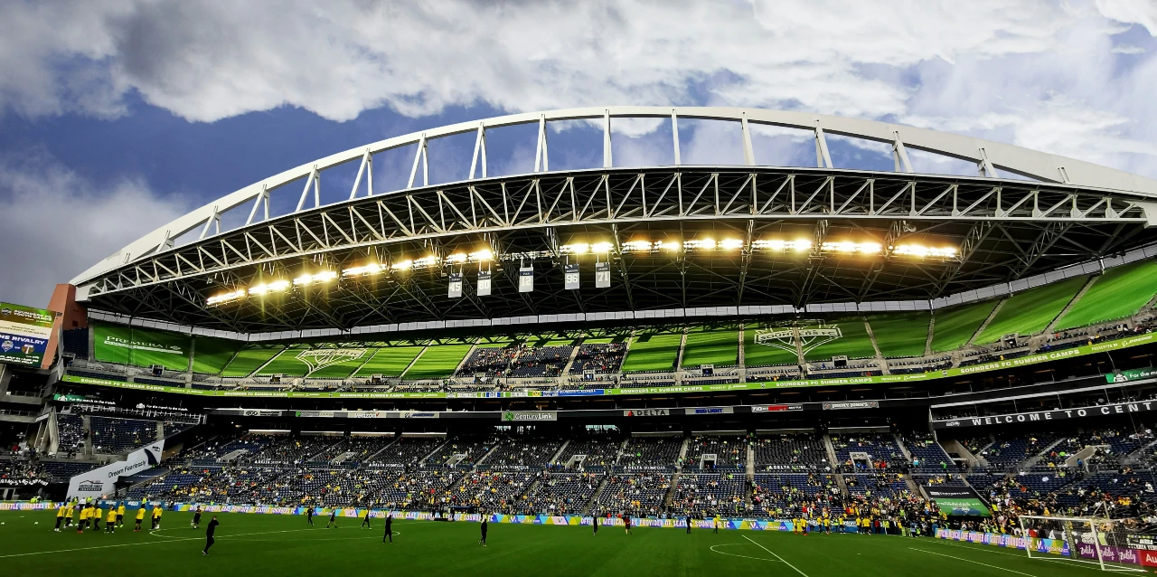 Lumen Field during a Seattle Sounders game