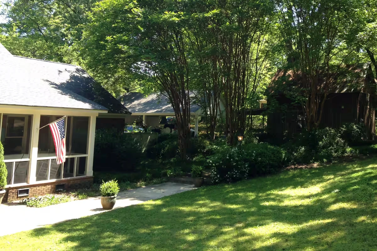 A cabin near Ole Miss' football stadium in Oxford, MS