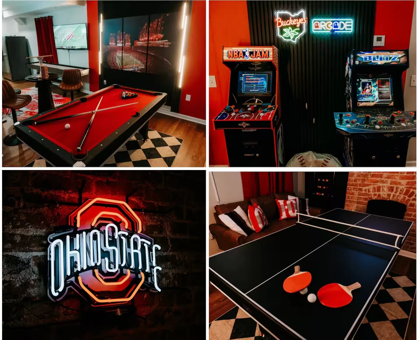 Inside the Ohio State themed Airbnb in Columbus