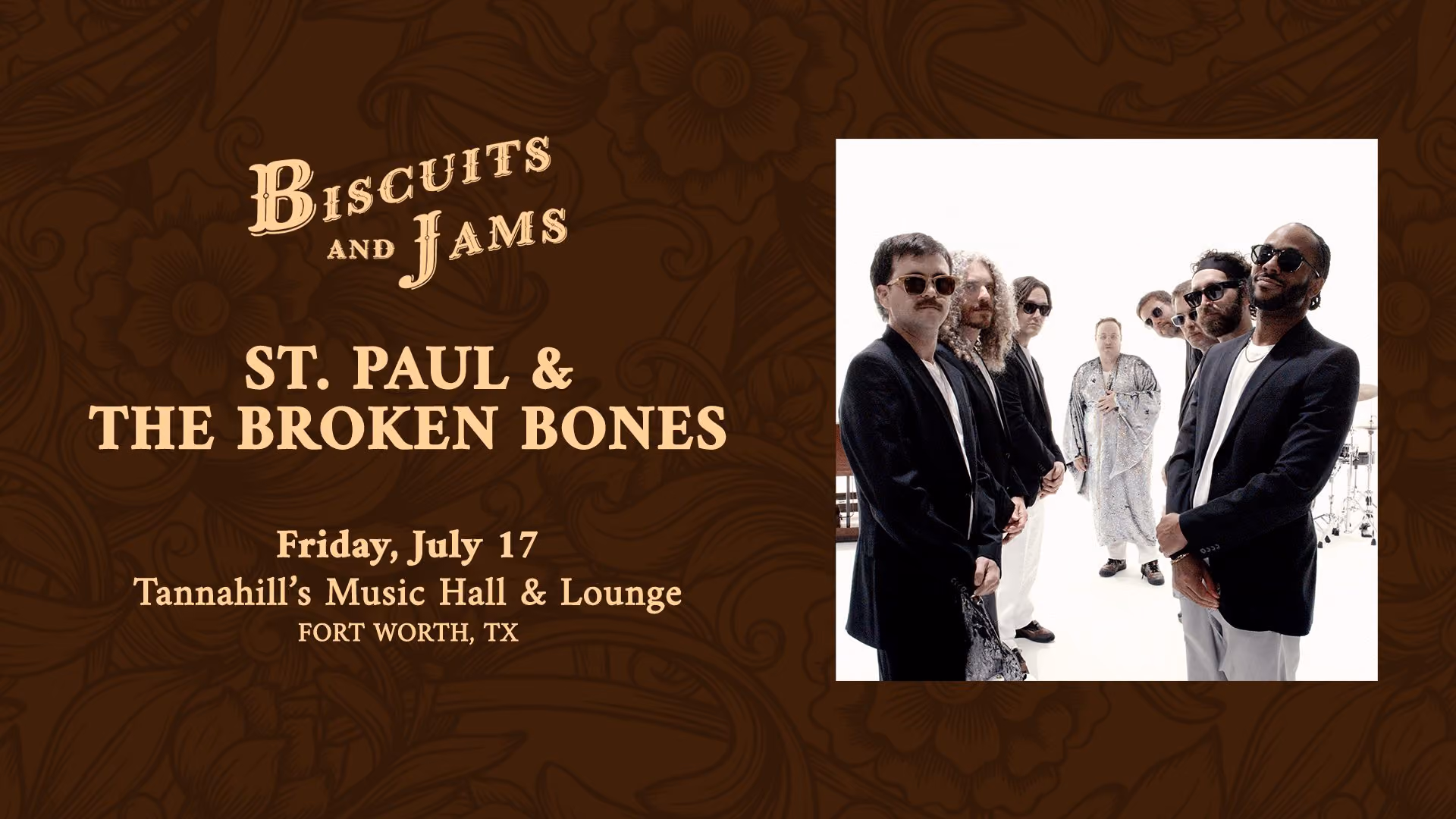 Biscuits and Jams at Tannahill's Music Hall, July 17