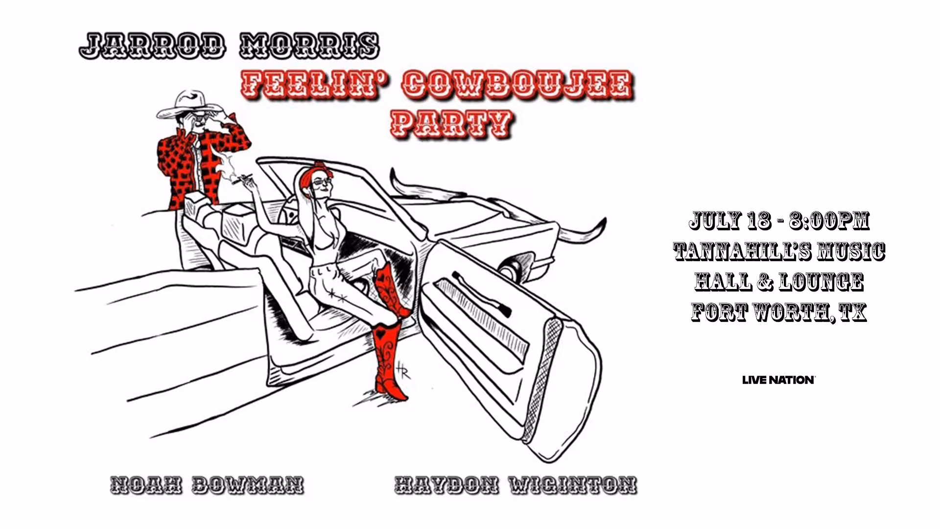 Jarrod Morris at Tannahill's Music Hall, July 18