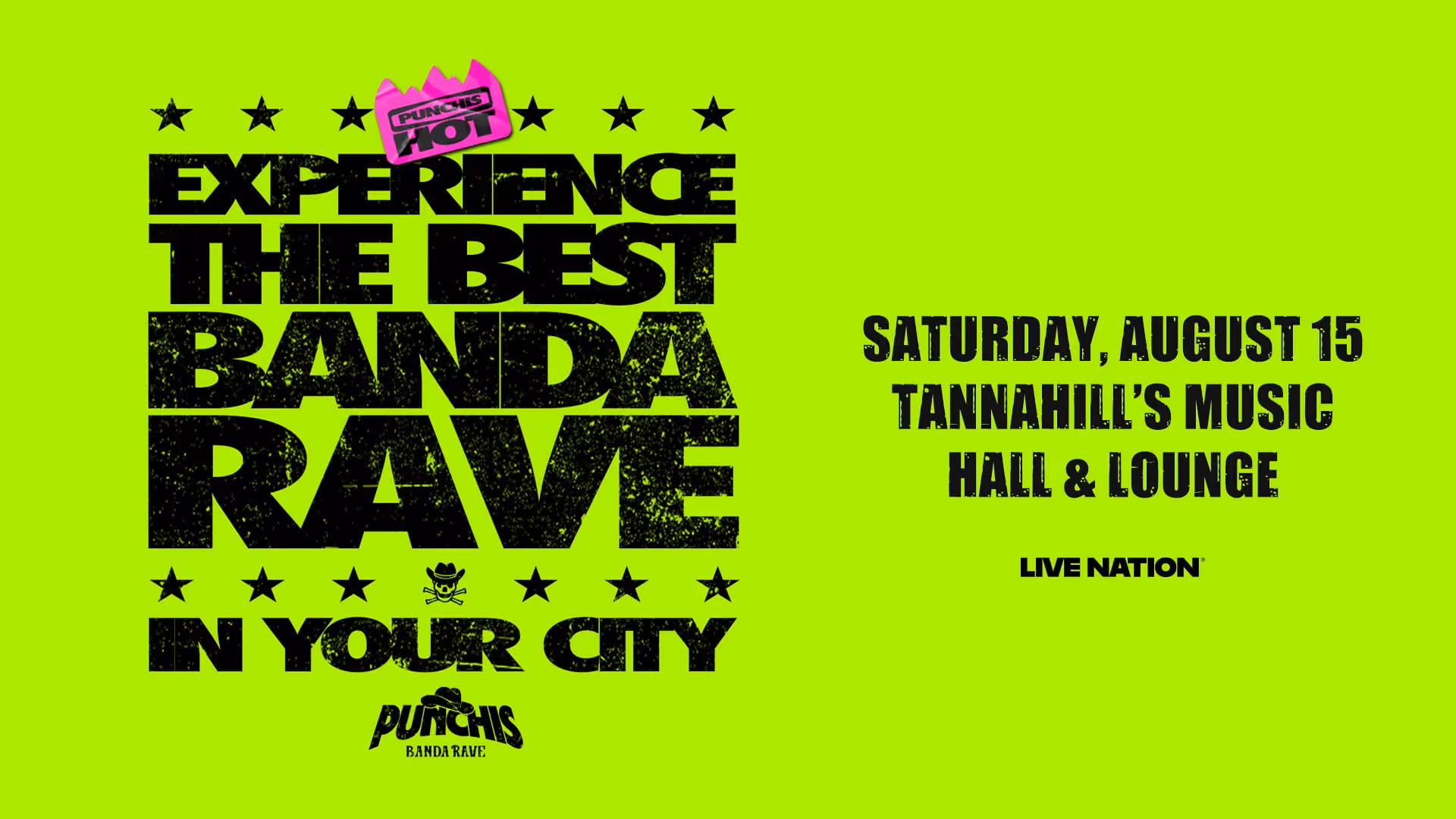 Punchis Punchis Banda Rave live at Tannahill's Music Hall, Saturday August 15