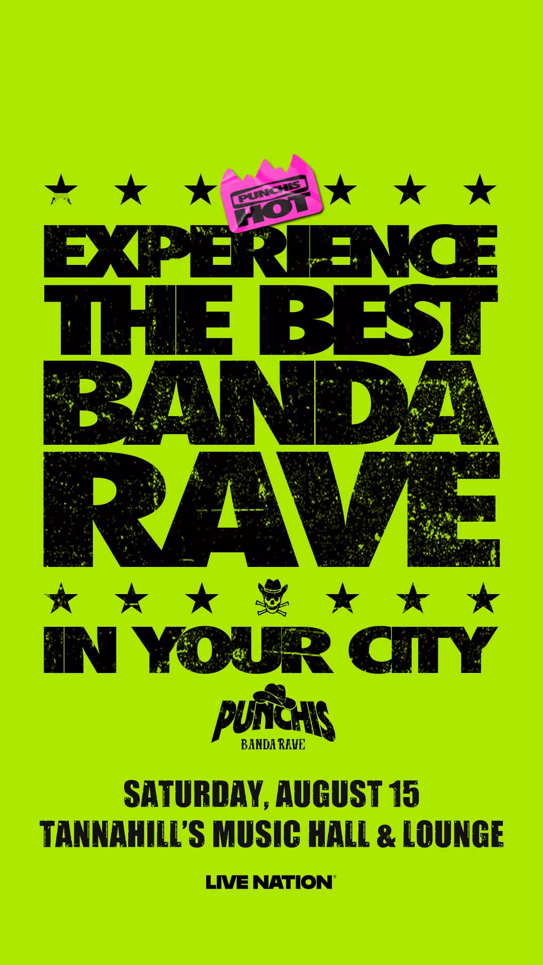 Punchis Punchis Banda Rave live at Tannahill's Music Hall, Saturday August 15