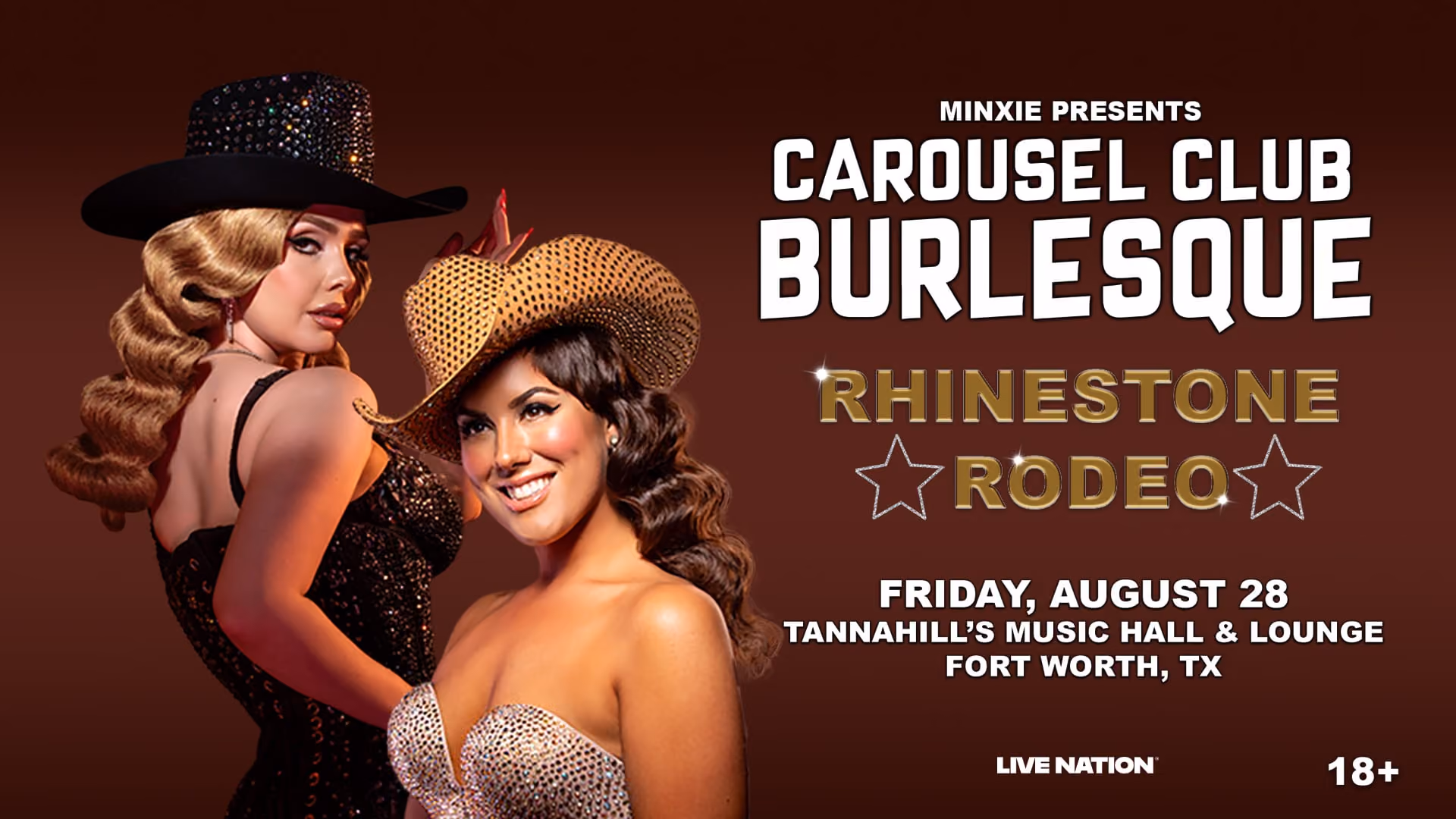 Carousel Club Burlesque live at Tannahill's Music Hall, Friday August 28