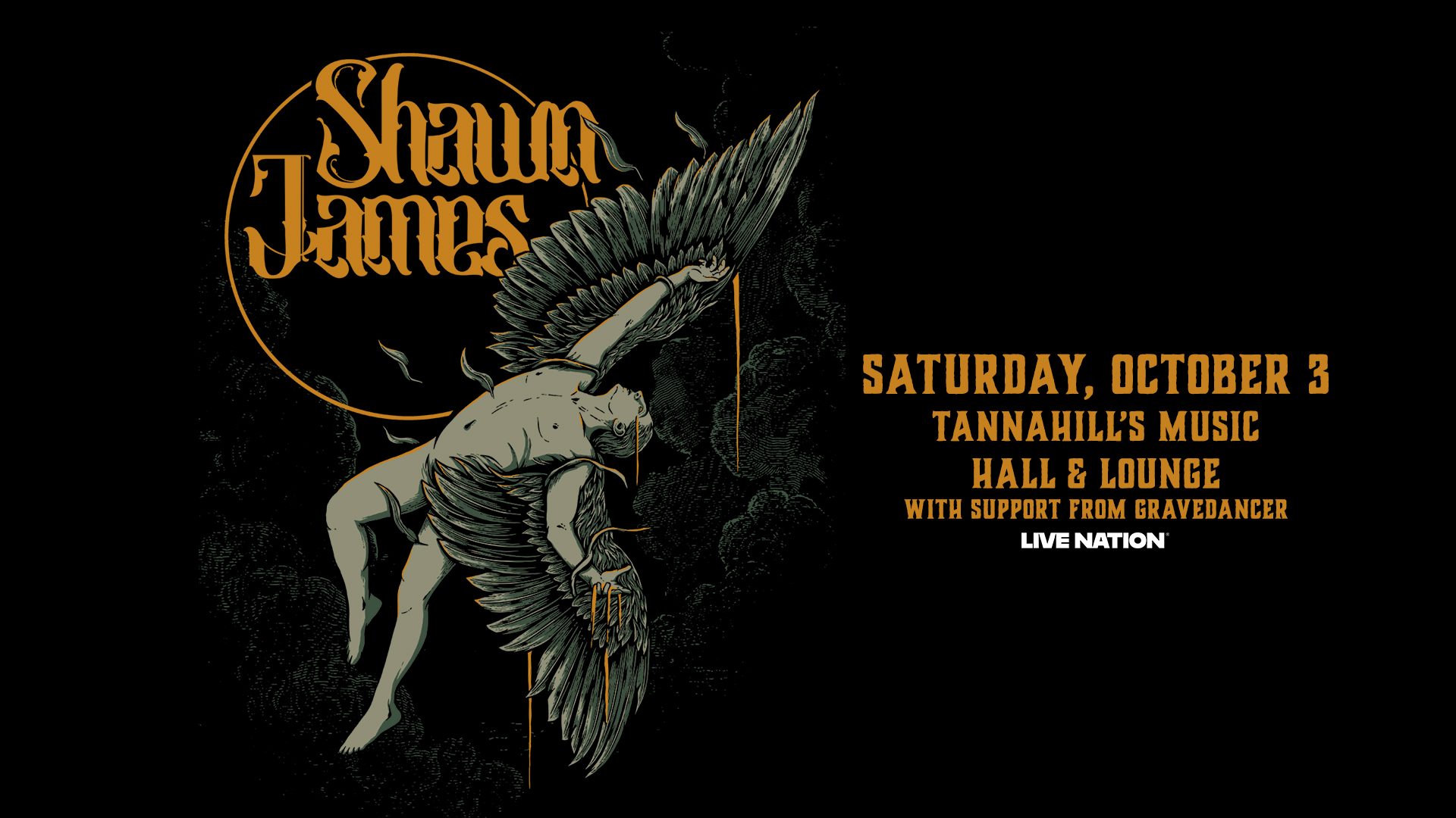 Shawn James live at Tannahill's Music Hall, Saturday October 3