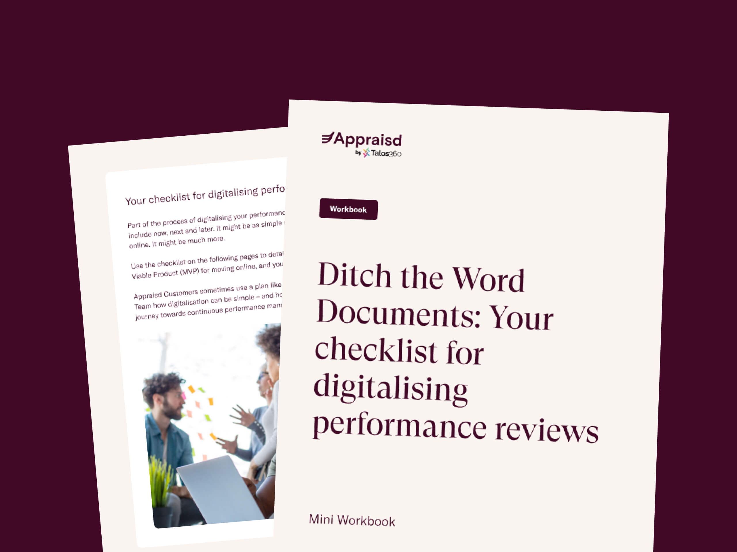 Appraisd Mini Workbook on how to digitise your performance management process