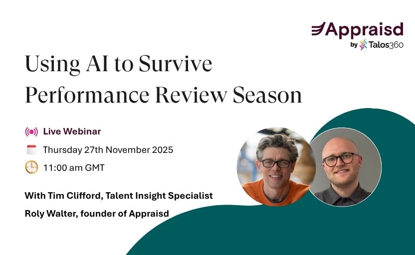 Using AI to Survive Performance Review Season webinar details
