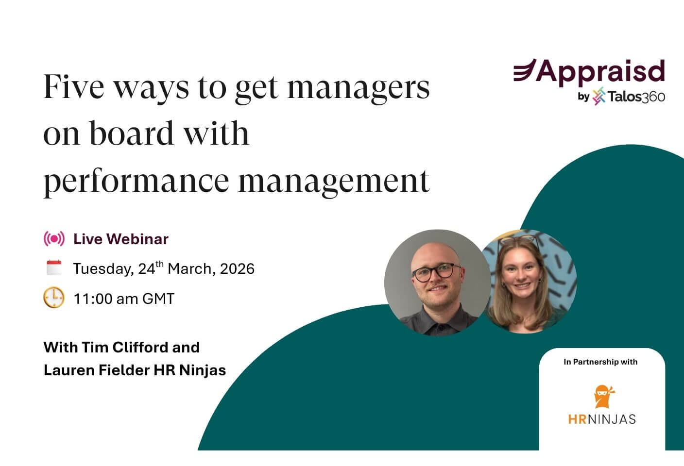 Webinar details: Five ways to get managers on board with performance management 