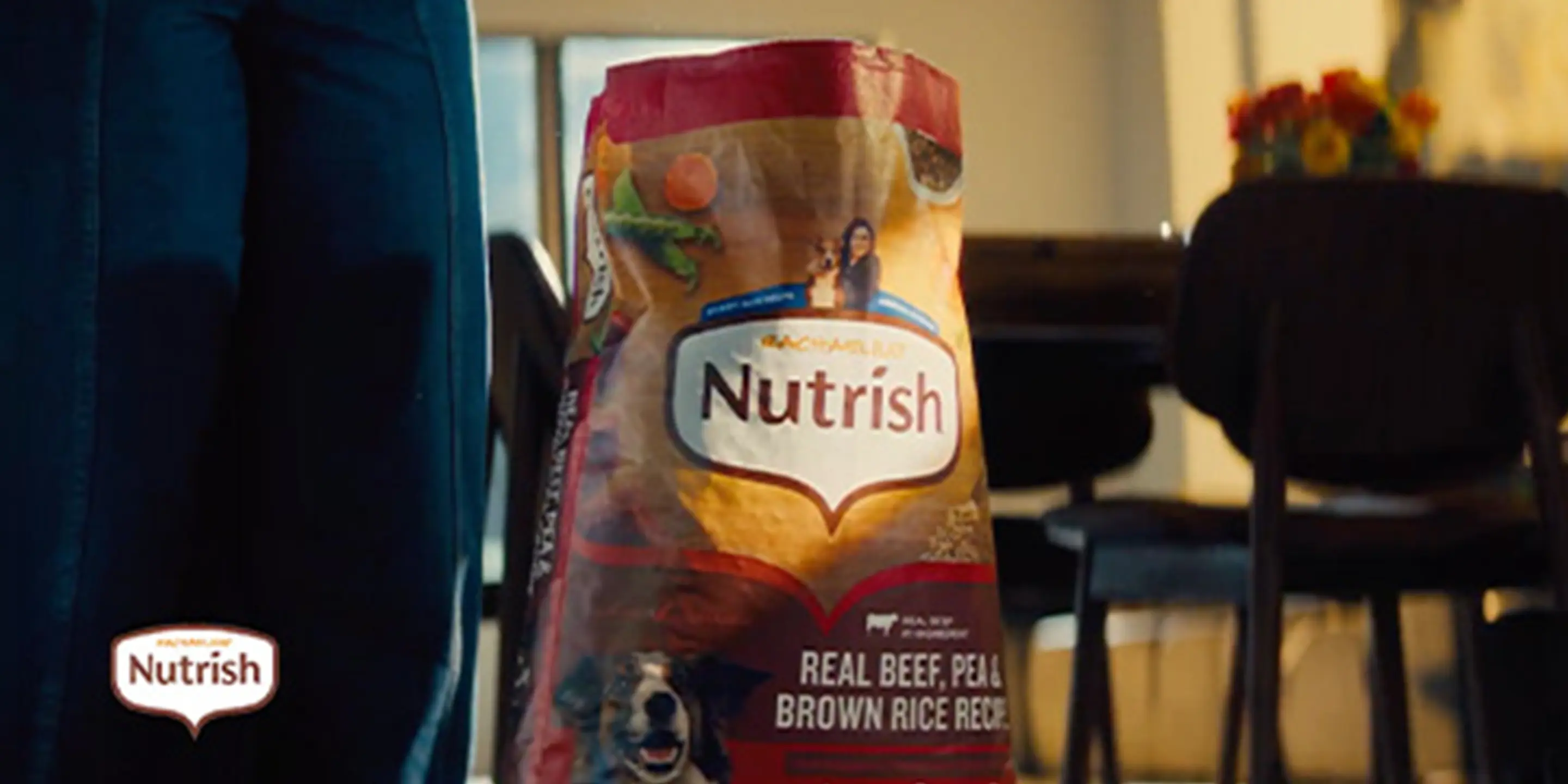 bag of Nutrish dog food