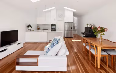 Modern kitchen and living area renovation