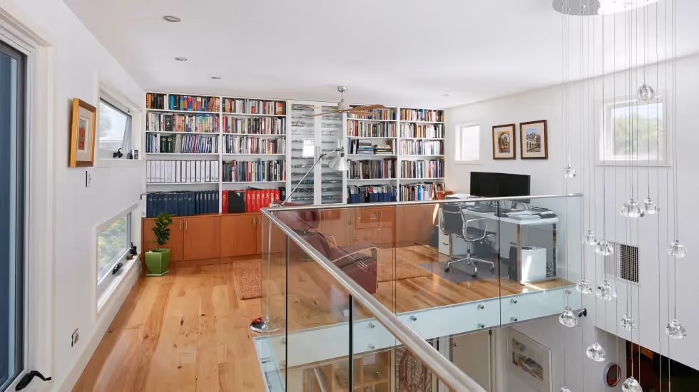 Upstairs loft area in a new second storey extension
