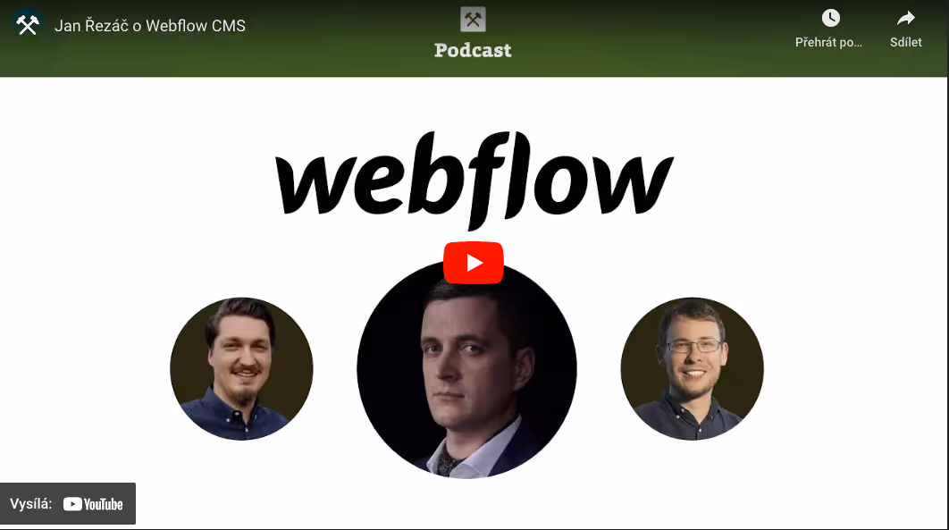 Vzhůru dolů: Jan Řezáč o Webflow CMS