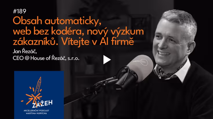 Obsah automaticky, web bez kodéra, nový výzkum zákazníků. Vítejte v AI firmě