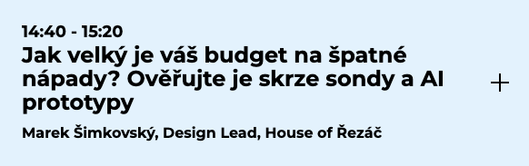 Příklad Wardleyho mapy našeho Marketingu.