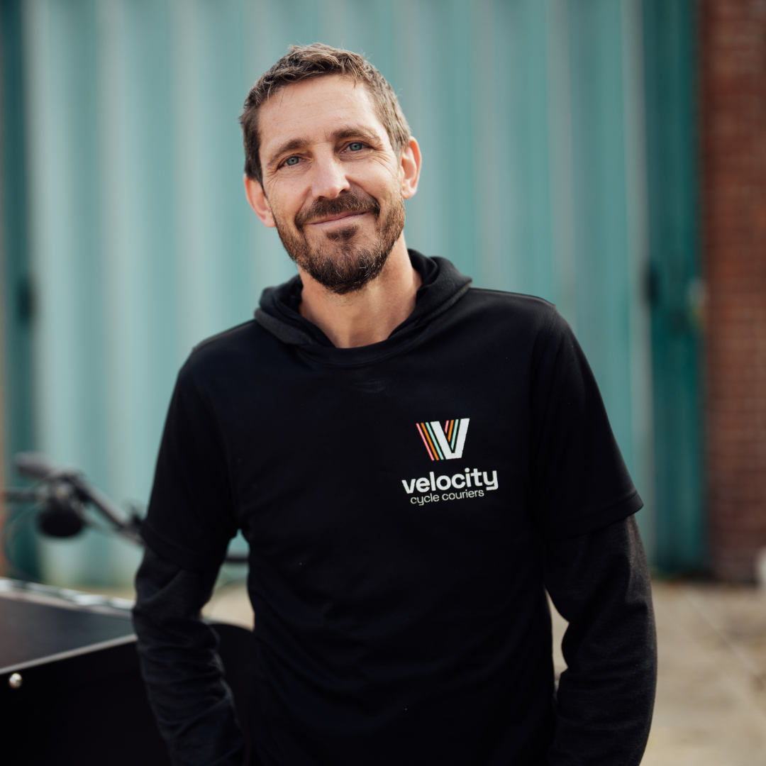 Jake Swinhoe, founder of Velocity Cycle Couriers