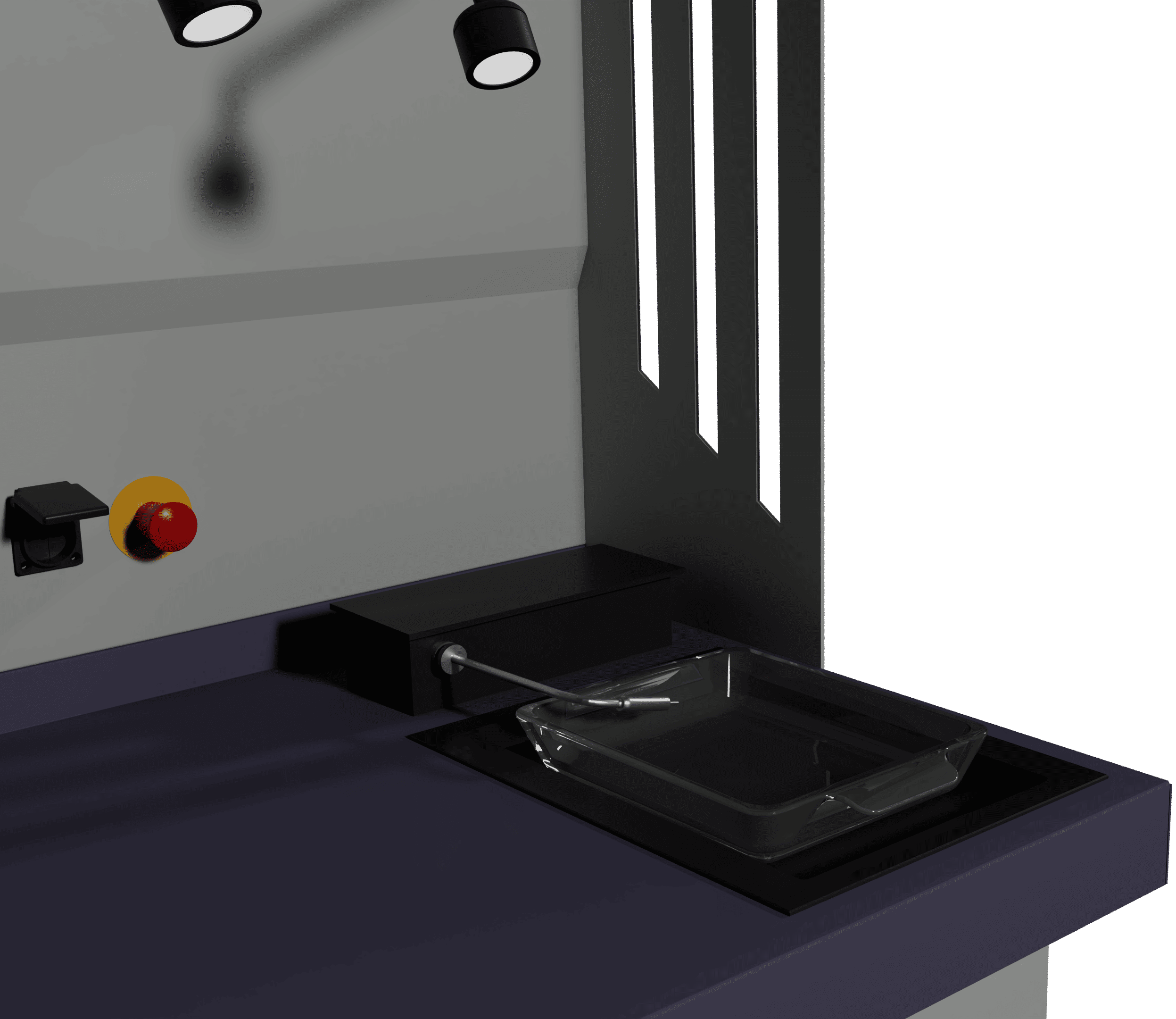 3D render, piastra calda MWS Marconi