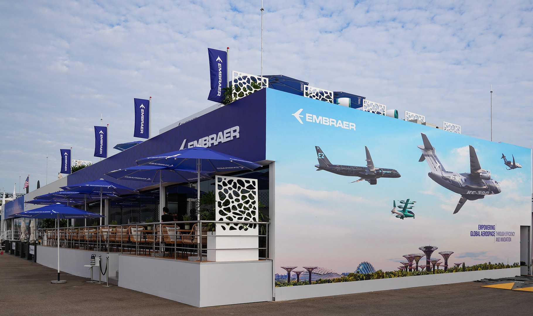 Embraer at Singapore Airshow: A chalet designed for conversations