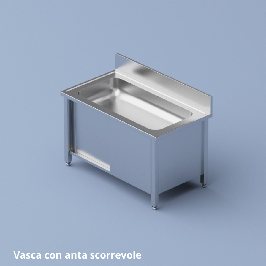 Vasca con anta scorrevole