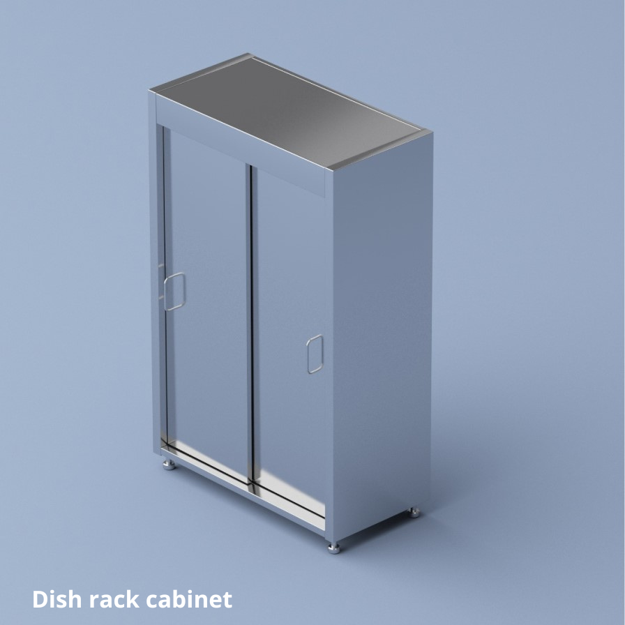 Dish rack cabinet